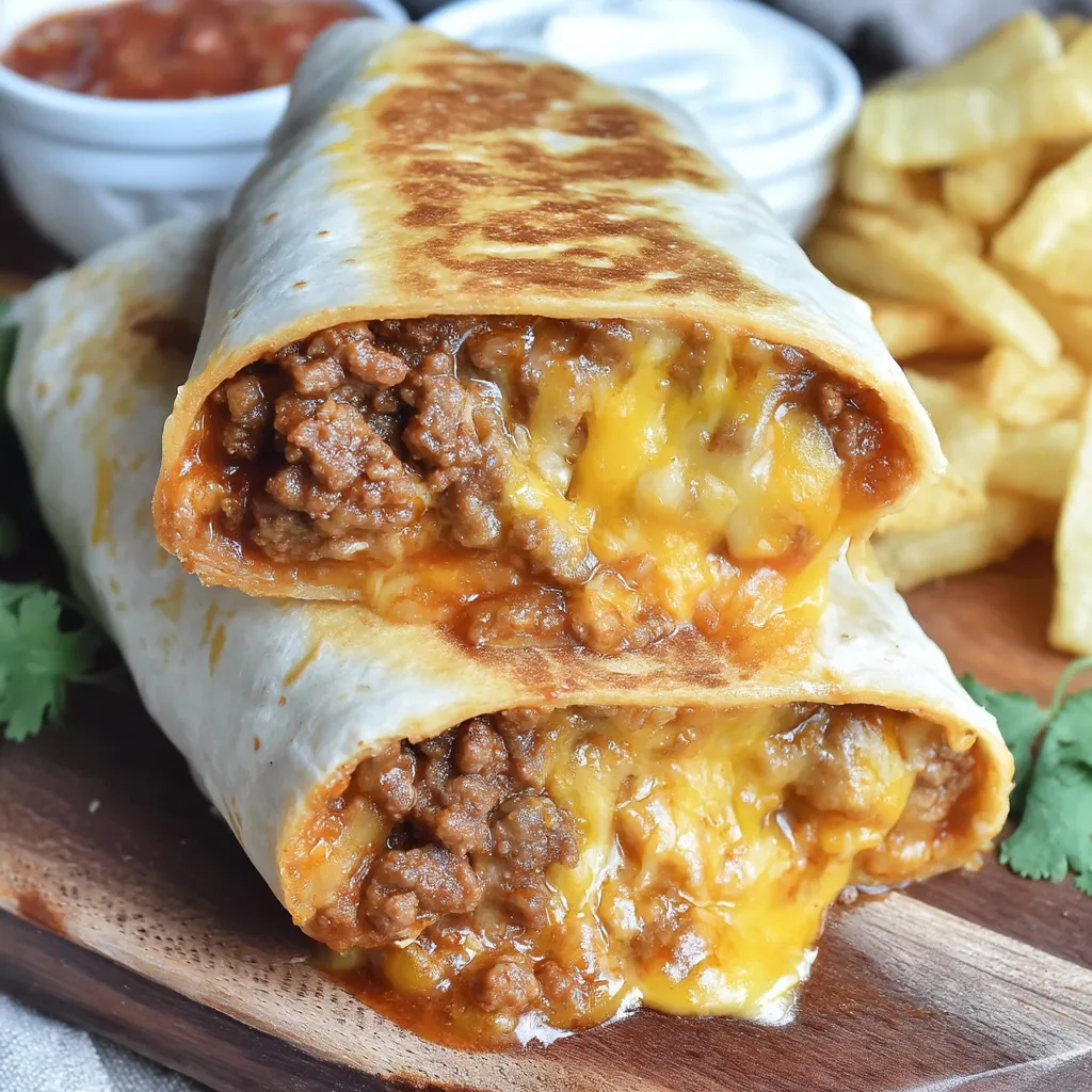Homemade Chili Cheese Wrap