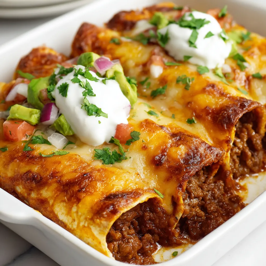 Delectable Beef Enchiladas