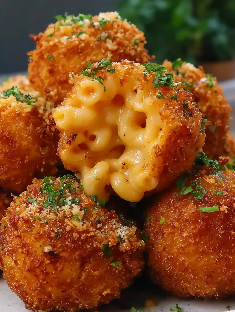 Crispy Fried Mac and Cheese Balls