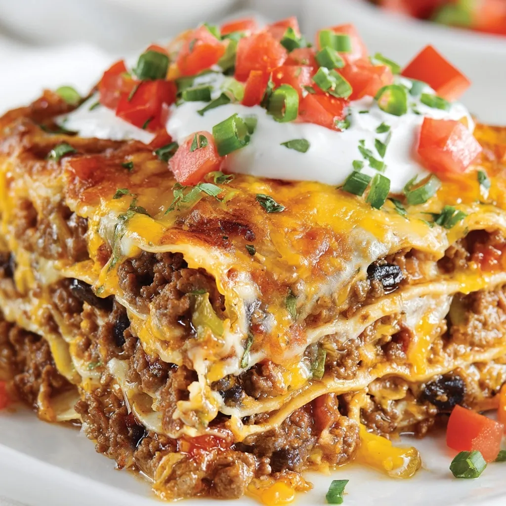 Delicious Tacos-Inspired Lasagna