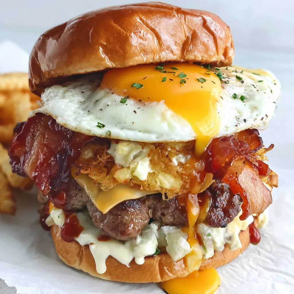 Stacked Hangover Burger