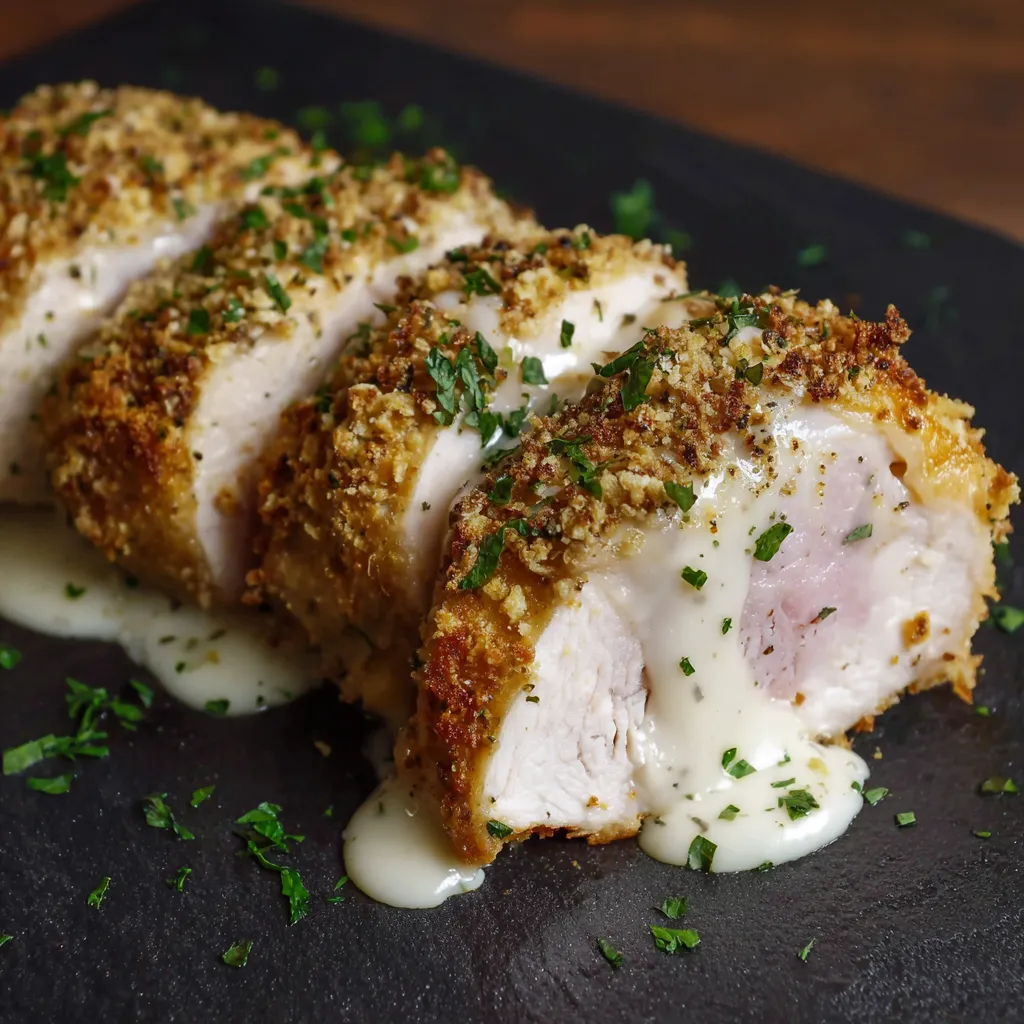 Cordon Bleu with Cheese Sauce