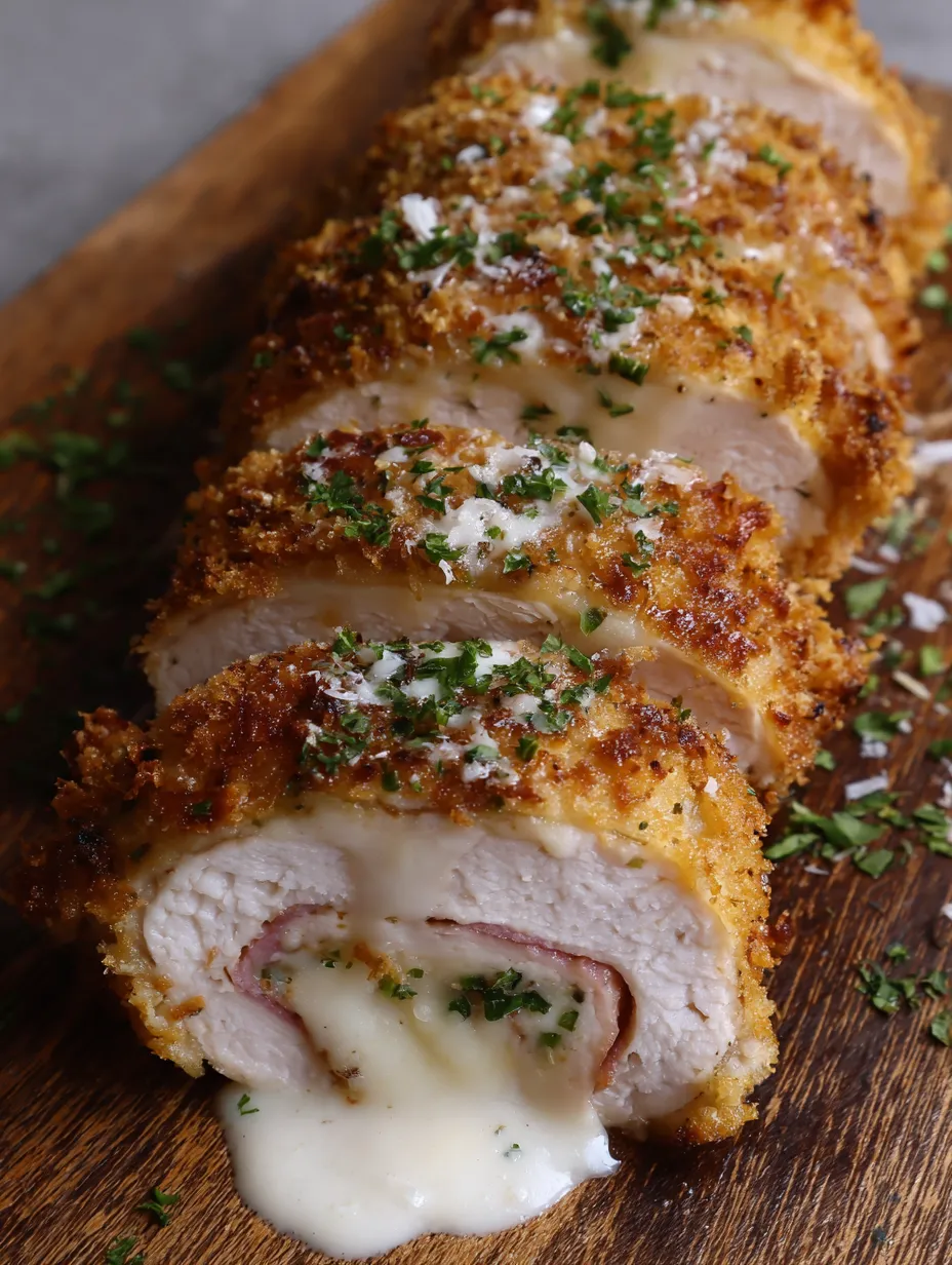 Golden Cheesy Chicken With Sauce