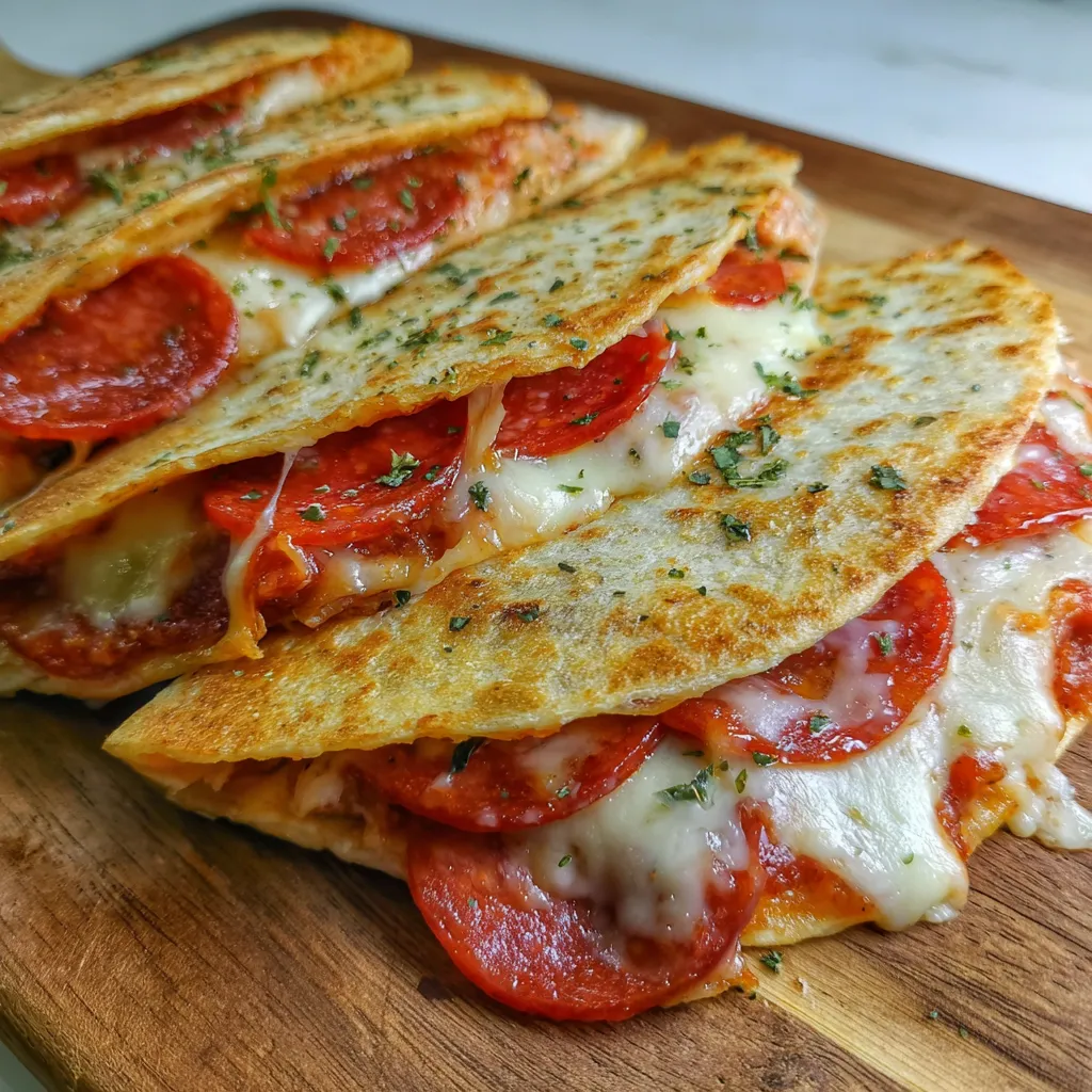 Golden Quesadillas Close-Up