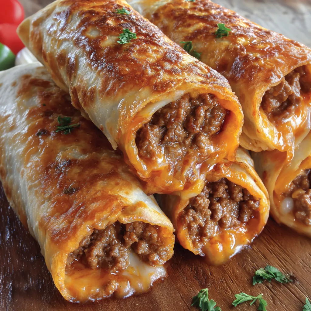 Deliciously Crispy Beef Chimichangas