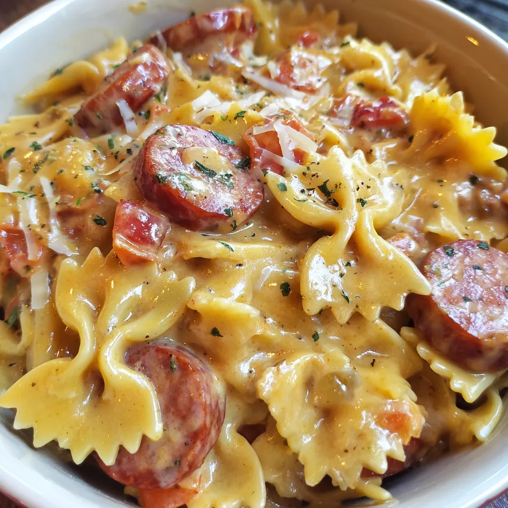 Creamy Smoked Sausage One-Pot Pasta