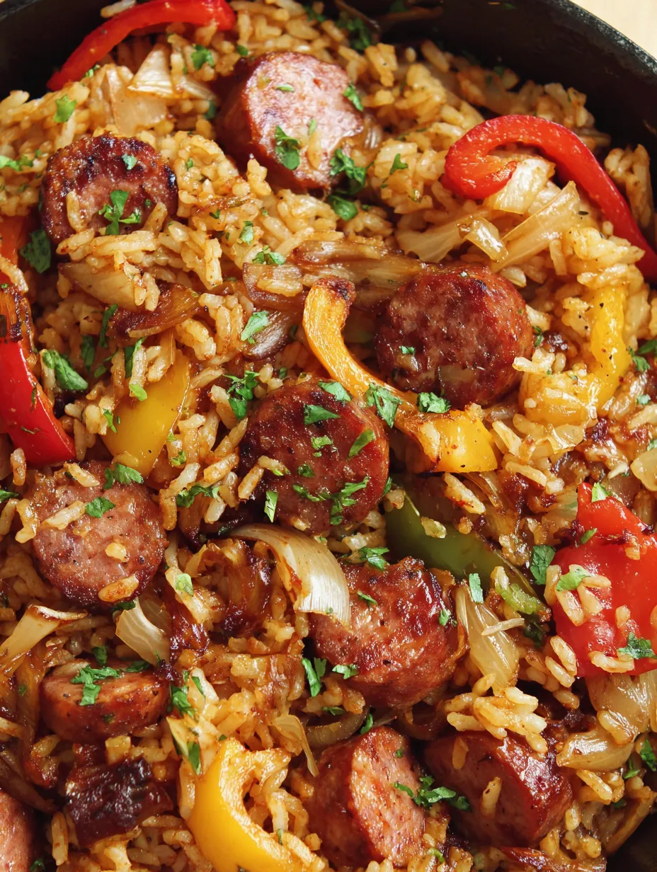 Sausage and Rice Skillet Dinner