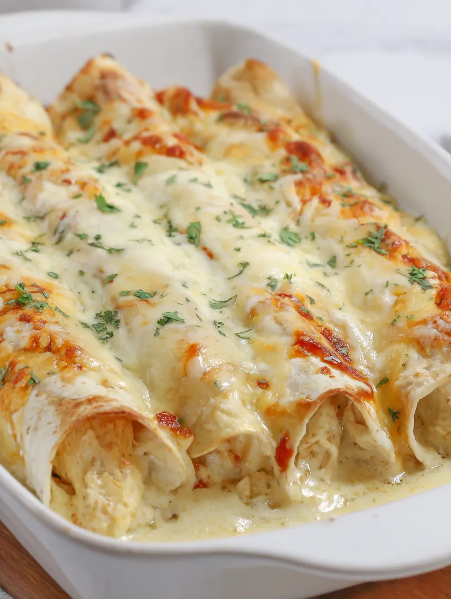 White Chicken Enchiladas