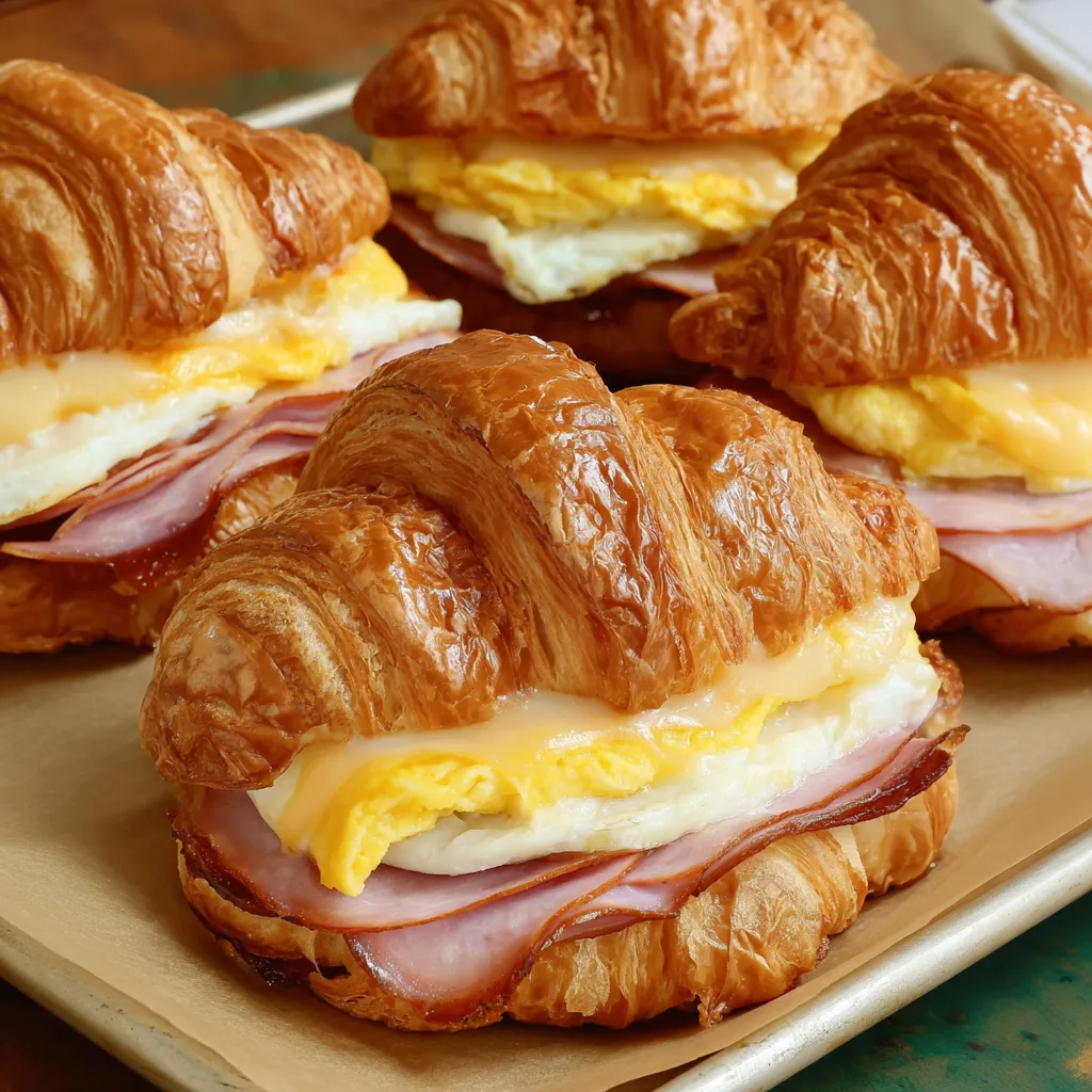 Fresh Croissant Sandwich
