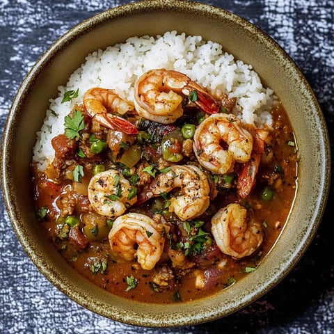 Steaming Bowl of Louisiana Shrimp Gumbo