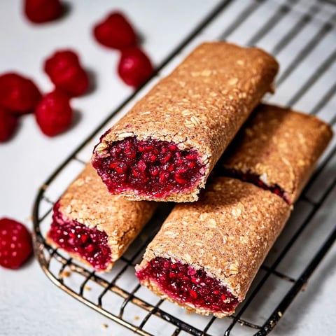Soft and chewy raspberry bars on a plate
