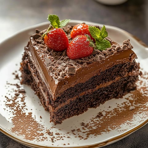 Creamy Chocolate Mousse Cake
