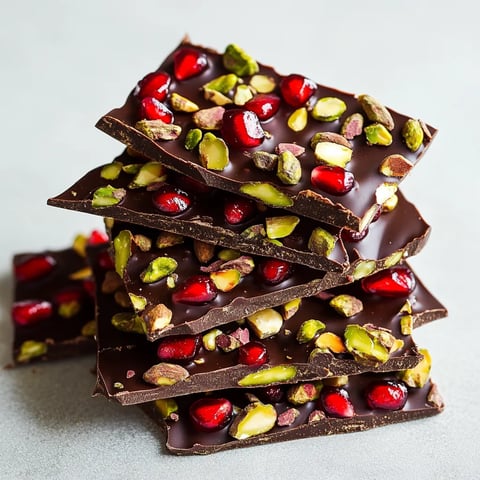 Dark Chocolate with Pomegranate and Pistachios