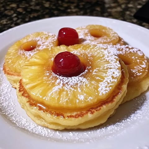 Caramelized Pineapple Pancakes