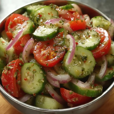 Zesty Cucumber Tomato Onion Mix